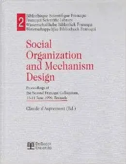 Couverture : D’ASPREMONT: SOCIAL ORGANIZATION…BSF2