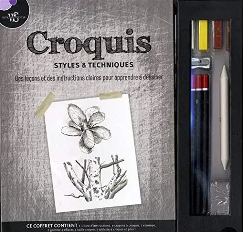 Couverture : Coffret Croquis: Styles & techniques