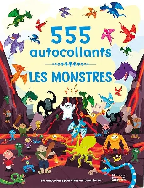 Couverture : Les Monstres: 555 autocollants