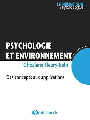 Couverture : Psychologie et environnement: Des concepts aux applications