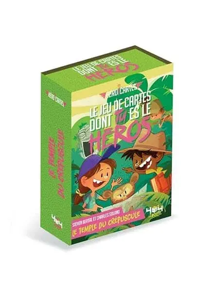 Couverture : Héroï'cartes : Le Temple du Crépuscule: Jeu de cartes dont tu es le héros: De 8 à 12 ans