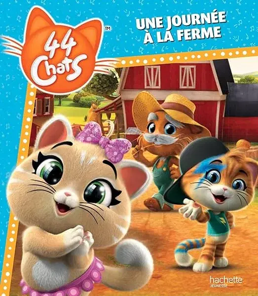 Couverture : 44 Chats- Une journée à la ferme