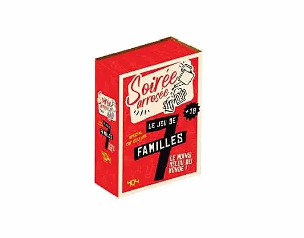 Couverture : Soirée arrosée: Le jeu de 7 familles le moins relou du monde: spécial pop culture +18 ans