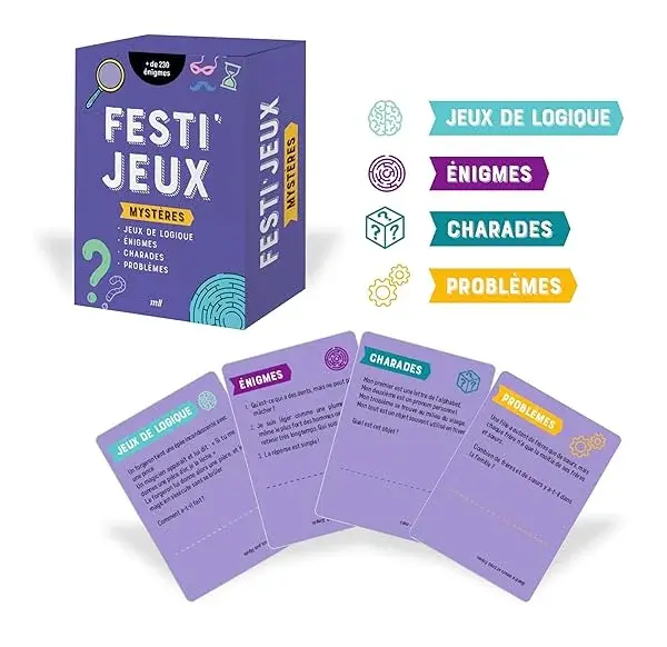 Couverture : FestiJeux: Mystères: + de 230 énigmes à résoudre !
