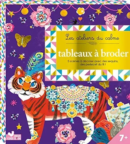Couverture : Tableaux à broder: boite avec accessoires