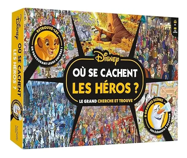 Couverture : DISNEY: Coffret de jeu Cherche et trouve: Où se cachent les héros Disney ?