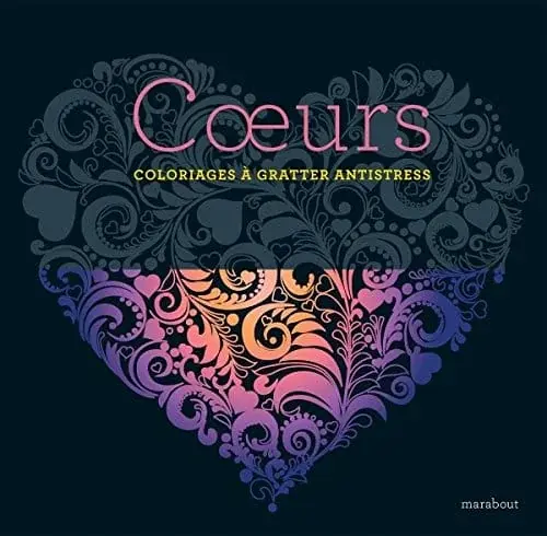 Couverture : Livre à gratter: Coeurs