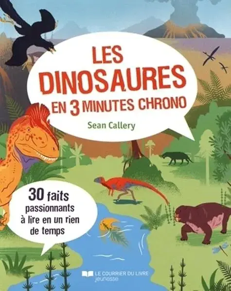 Couverture : Les dinosaures en 3 minutes chrono