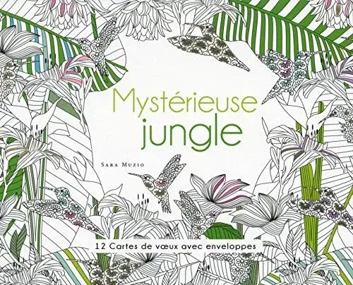 Couverture : Mystérieuse Jungle: 12 Cartes de voeux avec enveloppes