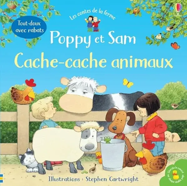 Couverture : Poppy et Sam: Cache-cache animaux: Les contes de la ferme