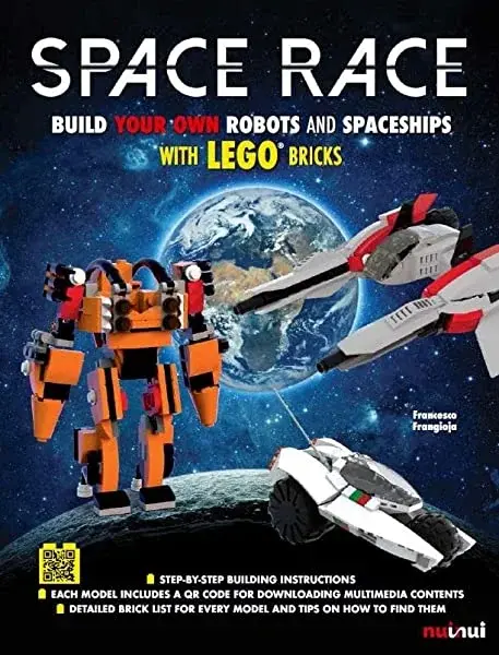 Couverture : Space Race: Build your own Robots and Spaceships with LEGO bricks