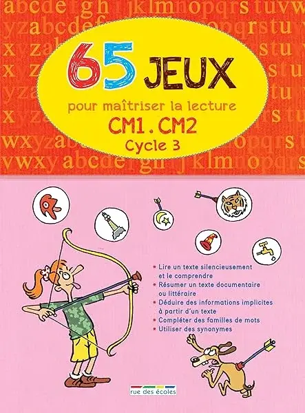 Couverture : 65 jeux pour maîtriser la lecture (cycle 3) CM1/CM2