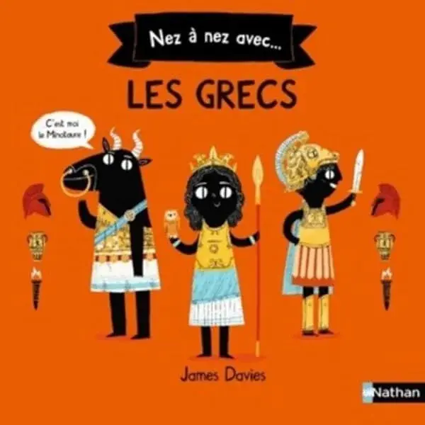 Couverture : Nez à nez avec les Grecs: Documentaire 6/8 ans