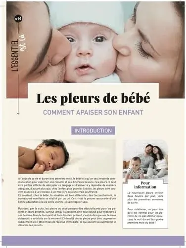 Couverture : Les pleurs de bébé : comment apaiser son enfant