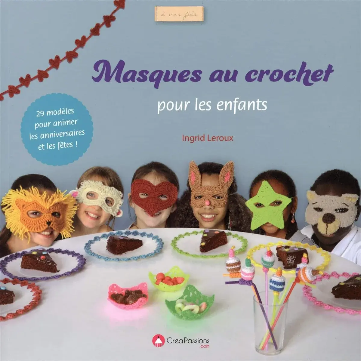 Couverture : Masques au crochet pour les enfants