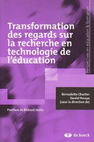 Couverture : Transformation des regards sur la recherche en technologie de l'éducation
