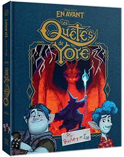 Couverture : EN AVANT: Les Quêtes de Yore, journal de bord des frères sorciers: Disney Pixar