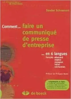 Couverture : Comment faire un communiqué de presse d’entreprise: en 6 langues