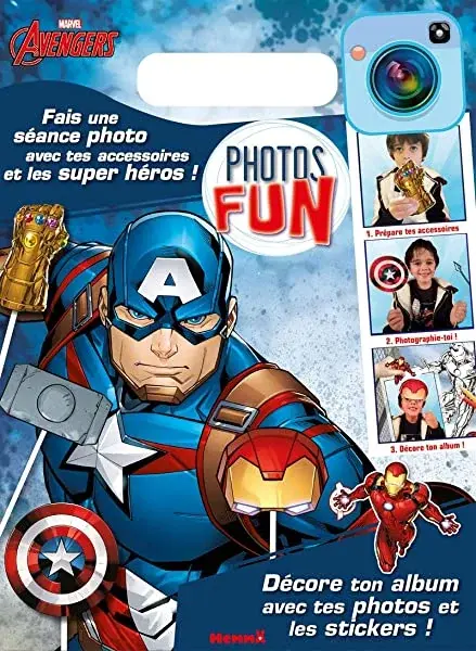 Couverture : Disney Marvel Avengers: Photos Fun: Loisirs créatifs: Dès 5 ans