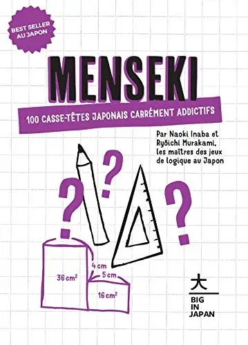 Couverture : Menseki: 100 casse-têtes japonais carrément addictifs