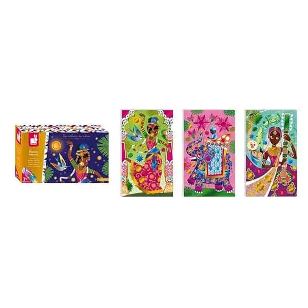 Couverture : Janod: from 7 Years Old: Creative Kit: Bollywood Gilding: Les Ateliers du Calme: Creative Leisure: Dexterity and Concentration: J07809