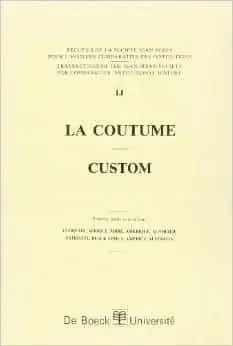 Couverture : BODIN: 51.LA COUTUME (1)
