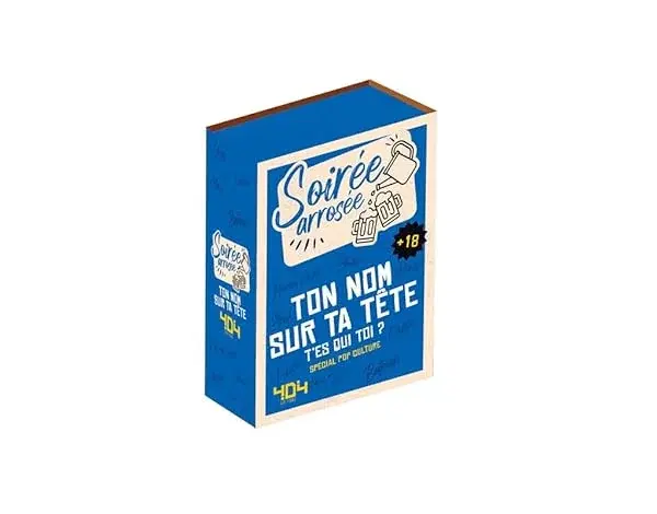 Couverture : Soirée arrosée: Ton nom sur ta tête : t'es qui toi ?: Spécial pop culture