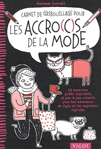 Couverture : Carnet de gribouillage pour les accro(c)s de la mode
