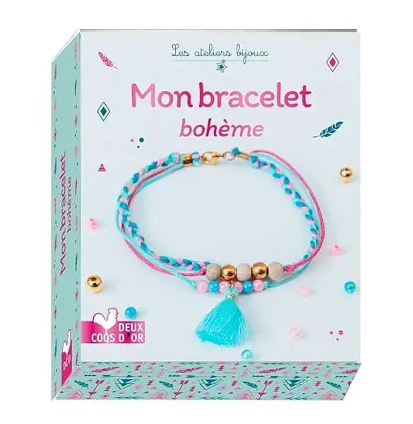 Couverture : Mon bracelet bohème: mini coffret avec accessoires