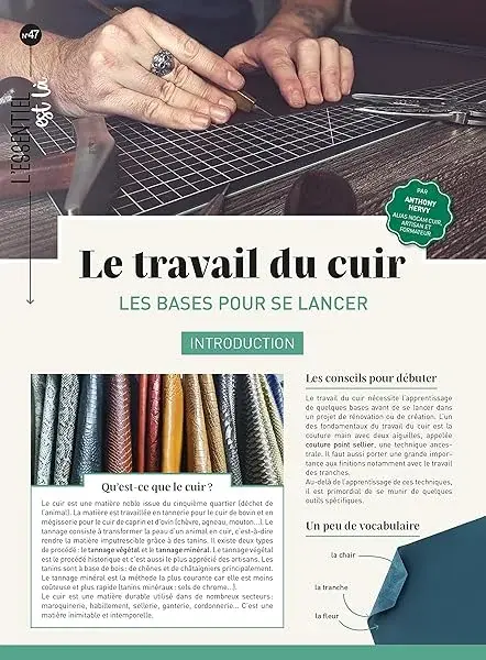Couverture : Le travail du cuir: Les bases pour se lancer