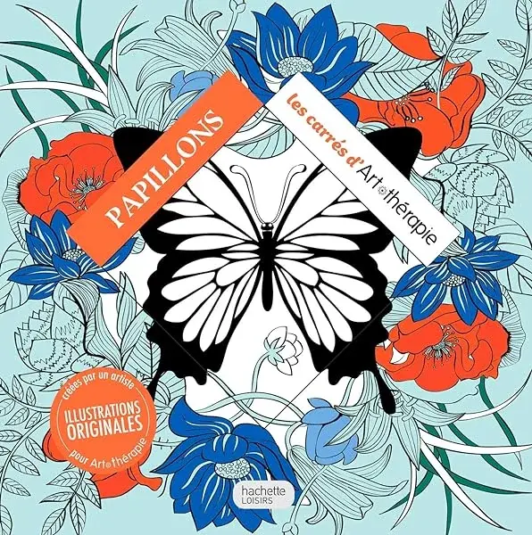 Couverture : Papillons: Les carrés d'Art Thérapie