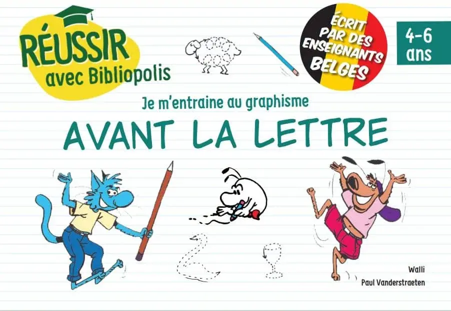 Couverture : Je m’entraine au graphisme avant la lettre | Réussir avec Bibliopolis