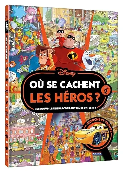 Couverture : DISNEY: Où se cachent les héros ? Vol. 2: Cherche et Trouve