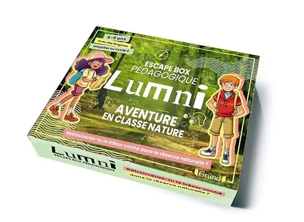 Couverture : Escape box pédagogique Lumni: Aventure en classe nature: Jeu de société jeunesse: À partir de 6 ans