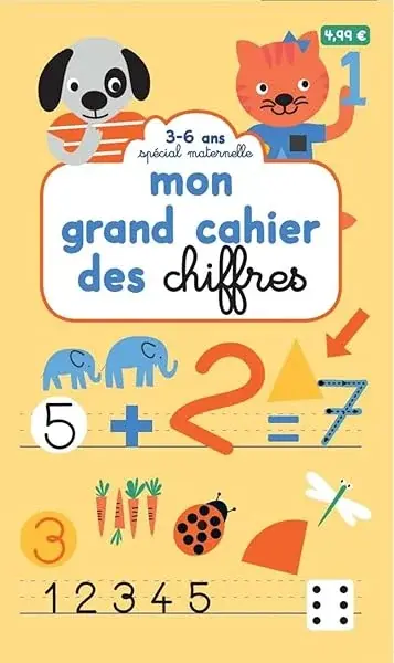 Couverture : Mon grand cahier des chiffres: Volume 1