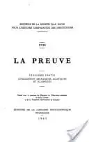 Couverture : La preuve: (3)