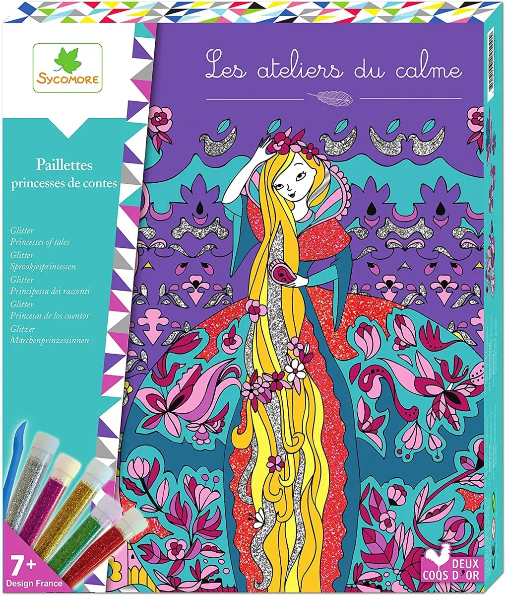 Couverture : Les Ateliers du Calme: Tableaux À Paillettes: Princesses de Contes