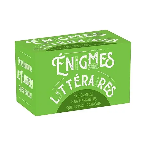 Couverture : Boîte Enigmes littéraires