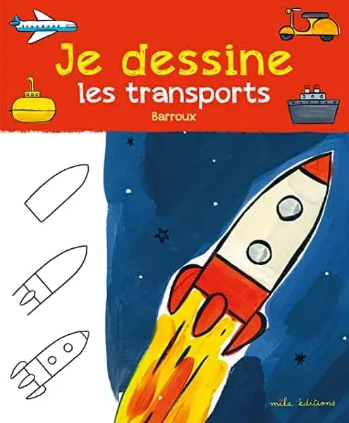 Couverture : Je dessine les transports