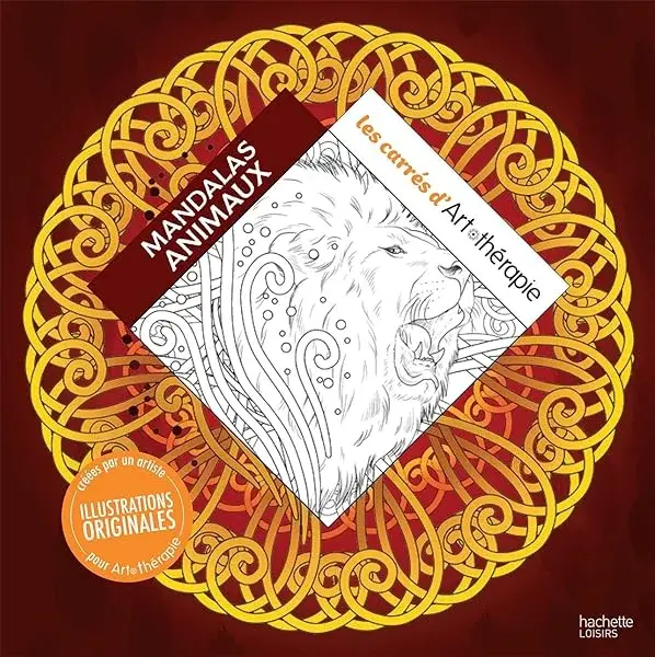 Couverture : Mandalas Animaux: Les carrés d'art-thérapie