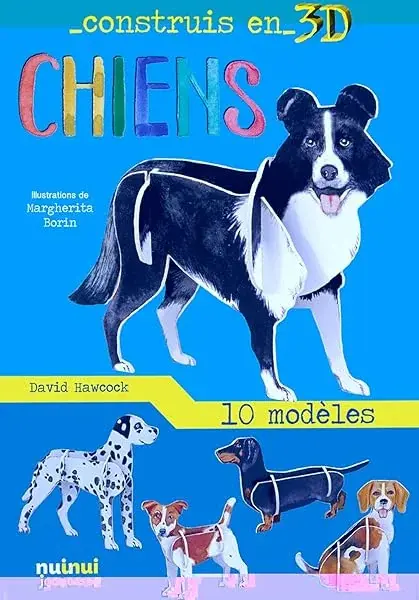 Couverture : CONSTRUIS EN 3D: CHIEN
