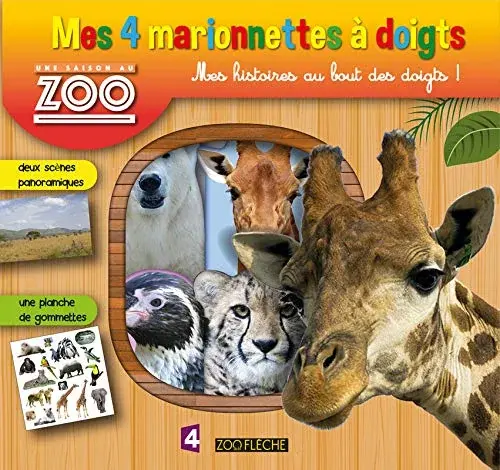 Couverture : Une Saison au zoo: Mes 4 marionnettes à doigts