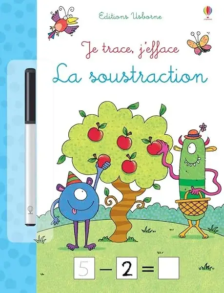 Couverture : Je trace, j'efface: La soustraction