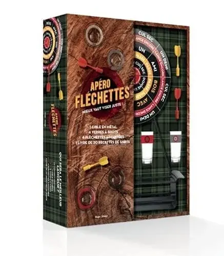 Couverture : Coffret Apéro Fléchettes: Mieux vaut viser juste !
