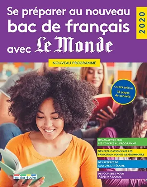 Couverture : Se préparer au nouveau bac de français avec Le Monde 2020