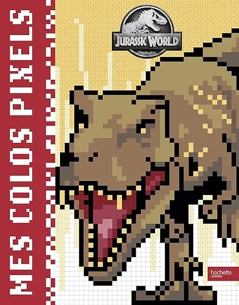 Couverture : Jurassic World: Coloriages pixels: Coloriages pixels