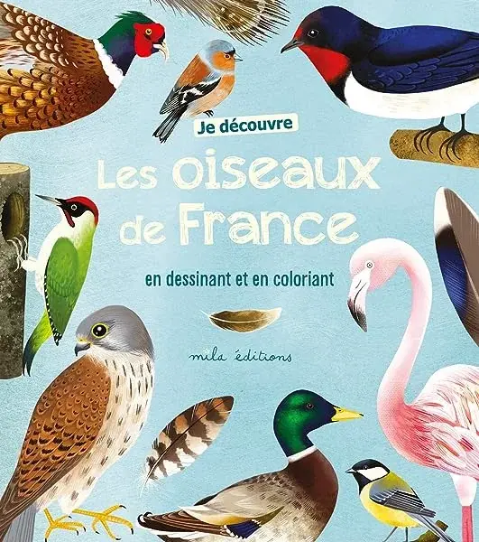 Couverture : Je découvre les oiseaux de France en dessinant et en coloriant