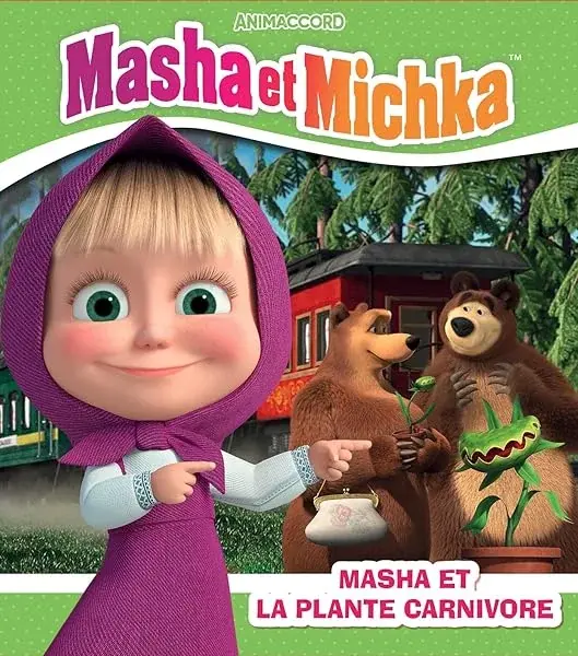 Couverture : Masha et Michka: Masha et la plante carnivore