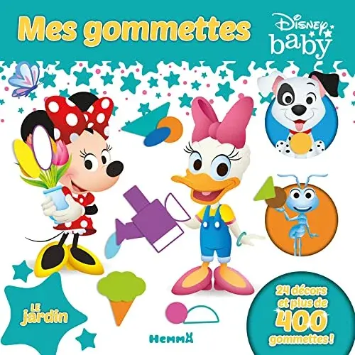 Couverture : Disney Baby: Mes gommettes: Le jardin: Livre de gommettes: Dès 3 ans