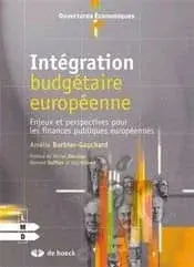 Couverture : BARBIER-GAUCHARD: INTEGR. BUDG.EUROP.